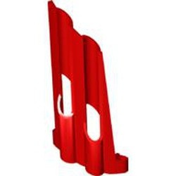 32188-5G Technic, Sierpaneel # 3 Large Long, Large Holes, Side A rood gebruikt *5K000