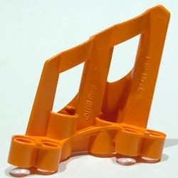 32190-4G Technic, Sierpaneel # 1 Large Short, Large Holes, Side A oranje gebruikt *5K000