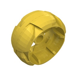 32219-3G Hardplastic wiel met propellor (Znap) geel gebruikt *5W000
