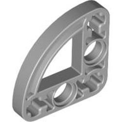 32249-86 Technic, Hefbalk 3x3 L-vormig met kwart elipse (raampje) grijs, licht (blauwachtig) NIEUW *1D000