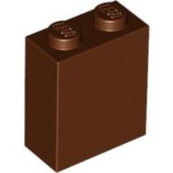 3245c-88 Steen 1x2x2 met nophouder binnen bruin, roodachtig NIEUW *