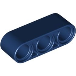 32523-63G Technic, Hefbalk 1x3 dik blauw, donker gebruikt *0D001