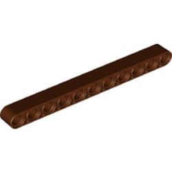 32525-88 Technic, Hefbalk 1x11 dik bruin, roodachtig NIEUW *1D000