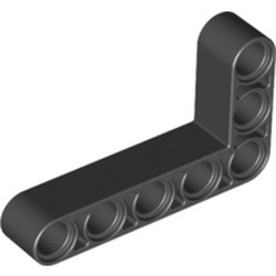 32526-11 Technic, Hefbalk 3x5 L-vorm dik zwart NIEUW *1D000