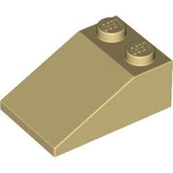 3298-2G Dakpan 33 graden 2x3 crème gebruikt *1D018