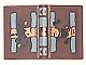 33009pb001-8G Boek met slot en vlekken bruin (klassiek) gebruikt *1E020