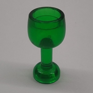 33061-20 Groot glas transparant groen NIEUW *0L0000