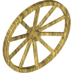 33212-115 Wiel Kasteel Gigant 56mm (8 noppen diameter) goud, parel NIEUW *5W000