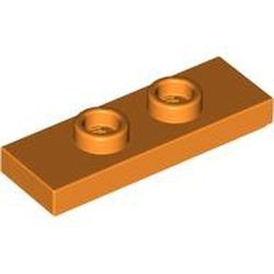 34103-4 Platte plaat 1x3 met 2 noppen oranje NIEUW *1B354