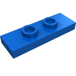 34103-7 Platte plaat 1x3 met 2 noppen blauw NIEUW *1B354
