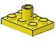 3462-3G Platte plaat 2x3 met rotorhouder geel gebruikt *1L0000