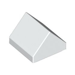 35464-1 Dakpan 1x1x2/3 dubbel (klein!) wit NIEUW *1L412