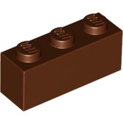 3622-88G Steen 1x3 bruin, roodachtig gebruikt *1A015