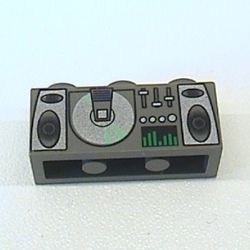 3622pb002-10G Steen 1x3 Radio en CD speler donker, grijs (klassiek) gebruikt *5V03-03