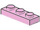 3623-104 Platte plaat 1x3 roze, helder NIEUW *1B172