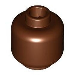 3626c-88 Steen Minifig dikrond holle nop bruin, roodachtig NIEUW *1L078