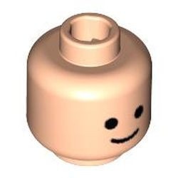 3626p01-90 Hoofd standaard minifig classic ogen en lachende mond vleeskleurig, licht NIEUW *0B0000