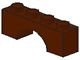 3659-8 Steen, boog 1x4x1 hoog bruin (klassiek) NIEUW *1B384