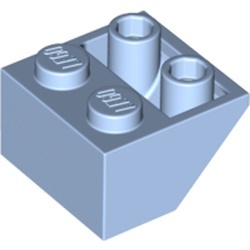 3660-115 Omgekeerde dakpan 45 graden 2x2 blauw, lichthelder NIEUW *1B224