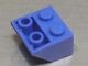 3660-97 Omgekeerde dakpan 45 graden 2x2 blauwviolet NIEUW *1B224
