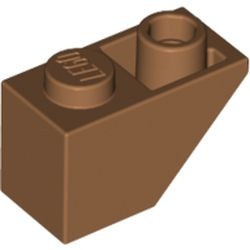 3665-150G Omgekeerde dakpan 45 graden 1x2 caramel, midden gebruikt *1B398