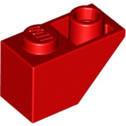 3665-5G Omgekeerde dakpan 45 graden 1x2 rood gebruikt *1B397