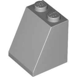 3678b-86G Dakpan 65 graden 2 breed met bodemnop grijs, licht (blauwachtig) gebruikt *1D025