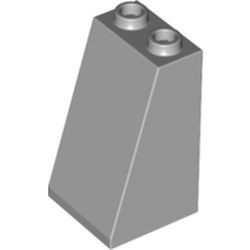 3684-86 Dakpan 75 graden 2x2breedx3 (open of dichte noppen) grijs, licht (blauwachtig) NIEUW *1B161
