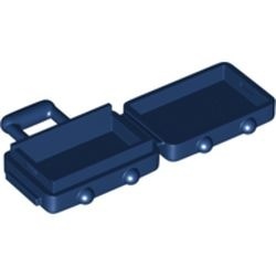 37178-63G Koffer lange hendel blauw, donker gebruikt *1E020