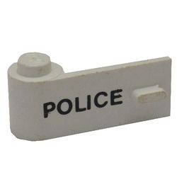 3822pb01-1G Autodeur 1x3x1 links POLICE wit gebruikt *1B393