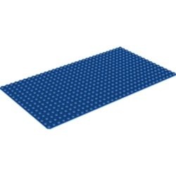 3857-7 Basisplaat 16x32 (geen nopgaten onder) blauw NIEUW *5T000