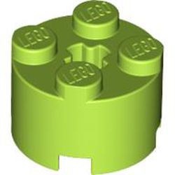 3941-34G Steen, rond 2x2 lime gebruikt *1F022