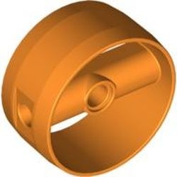 41531-4G Technic Cylinder 4x4 rond verbindingsblok met 3 pingaten oranje gebruikt *0D000