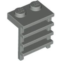 4175-9 Platte plaat 1x2 met trapje lichtgrijs (klassiek) NIEUW *0L0001