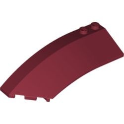41750-59 Steen, wig 8x3x2 links open rood, donker NIEUW *4D000