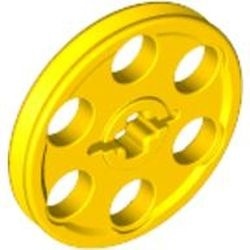 4185-3 Technic- Snaarwiel (Wedge Belt Wheel) geel NIEUW *0D0000