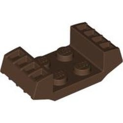 41862-8G Plaat 2x2 met grill beide kanten erop bruin (klassiek) gebruikt *5D0000