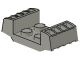 41862-9 Plaat 2x2 met grill beide kanten erop lichtgrijs (klassiek) NIEUW *5A021