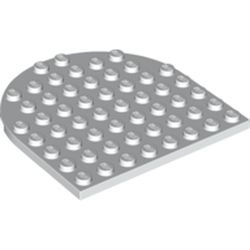 41948-1 Platte plaat 8x8 afgeronde hoek wit NIEUW *3D0000