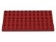 4196-59 DUPLO plaat 6x12 rood, donker NIEUW *