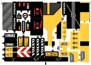 42053stk01 STICKER 42053 Volvo EW160E NIEUW *0S0000