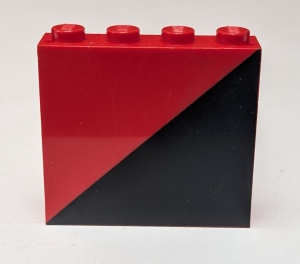 4215ap24-5G Paneel 1x4x3 Diagonaal zwart/rood links rood gebruikt *0D0000