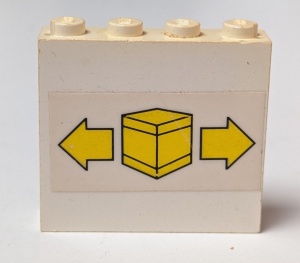 4215apb06-1G Paneel 1x4x3 Geel pakje wit gebruikt *0D0000
