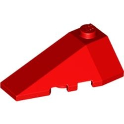 43710-5 Steen, wig 4x2 links 1 nop bovenop rood NIEUW *0L000