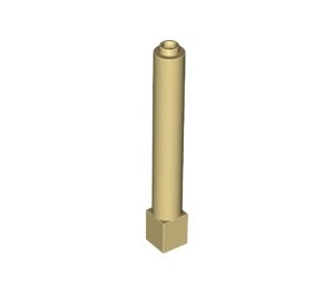 43888-2 Pilaar 1x1x6 massief met sokkel crème NIEUW *2B073