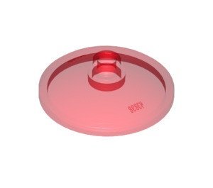 43898-17 Schotel 3x3 transparant rood NIEUW *1B048