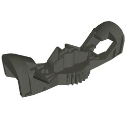 44247-10 Bionicle Rahkshi Torso, met 3 asgaten donker, grijs (klassiek) NIEUW *