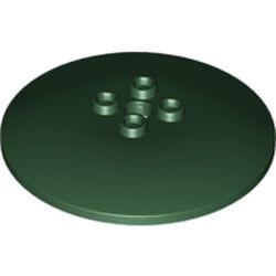 44375a-80 Schotel 6x6 HOLLE noppen groen, donker NIEUW *1R024