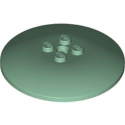 44375b-48 Schotel 6x6 MASSIEVE noppen groen, zandkleurig NIEUW *1R024