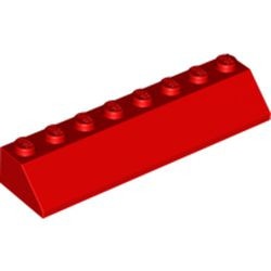 4445-5 Dakpan 45 graden 8x2 rood NIEUW *1B155